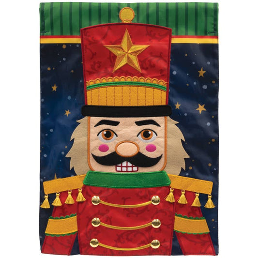 "Nutcracker" Double Applique Garden Flag