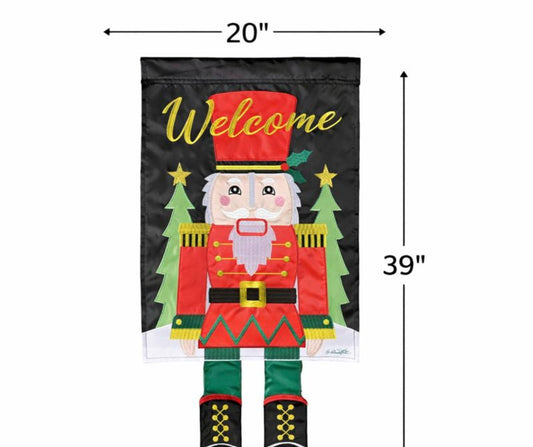 Large Crazy Leg Welcome Nutcracker