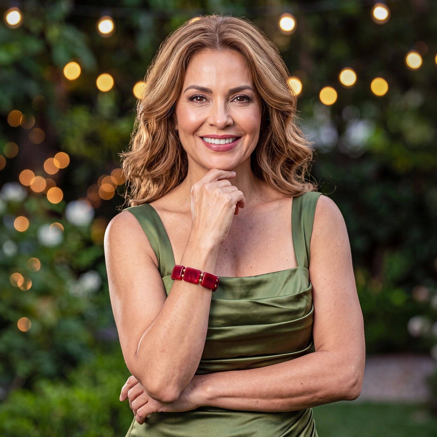 Gianna Bracelet: Burgundy