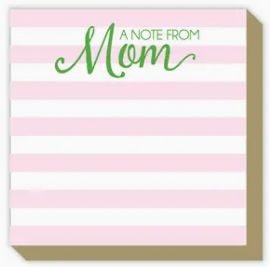 A Note From Mom Cabana Stripe Luxe Pad