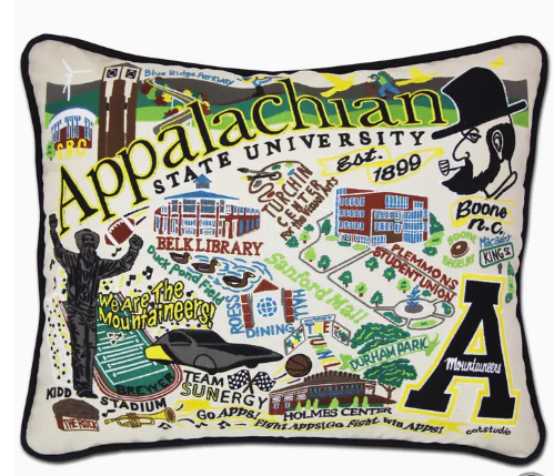 ASU Embroidered Pillow 16x20