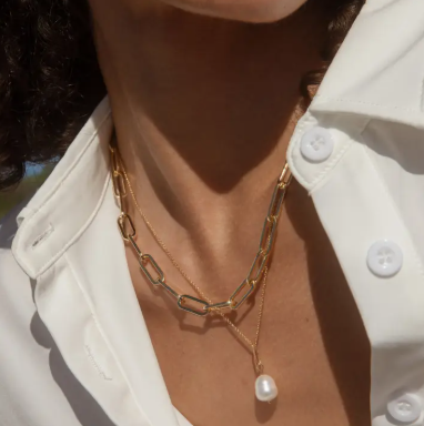 Allegra Necklace 14 Gold Plated