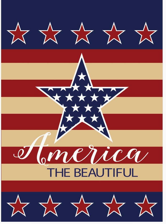 America the Beautiful Garden Flag