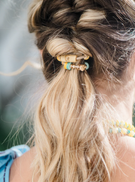 Bamboo Hair Tie Set - Coconut