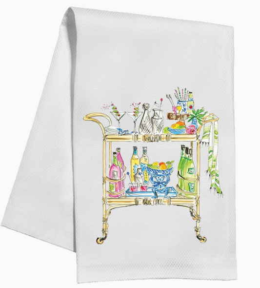 Bar Cart Garden Kitchen Towel