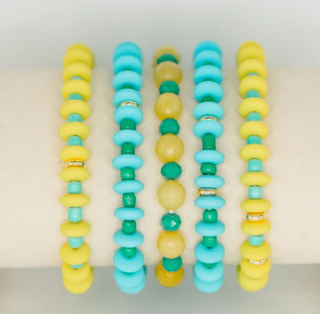 Calypso Stack Blue - 5 Bracelets