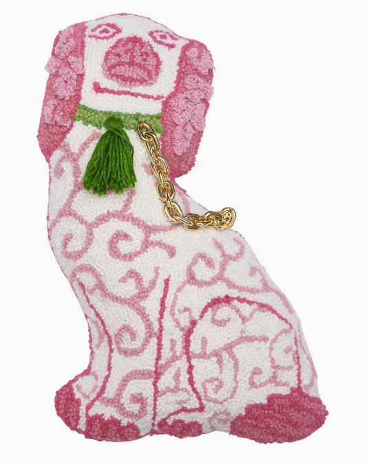 Shaped Chinoiserie Dog Hook Pillow