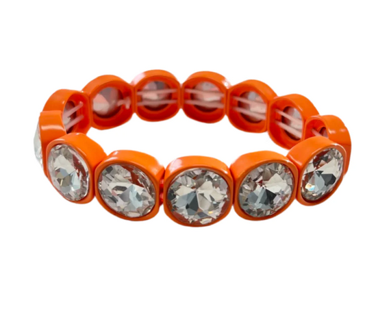 City Girl Round Bracelet - Tangerine