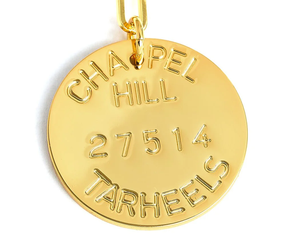 College Tag Charm Necklace - Chapel Hill