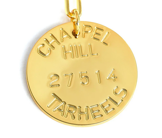 College Tag Charm Necklace - Chapel Hill