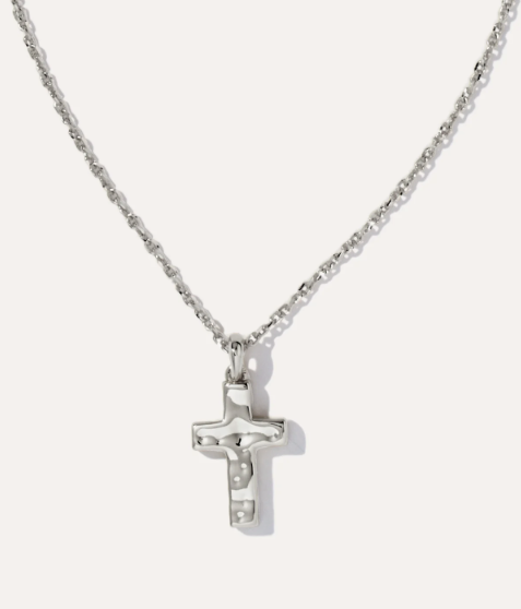 Cross Pendant Necklace Silver