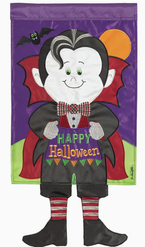 Dracula Dangle Legs Garden Flag