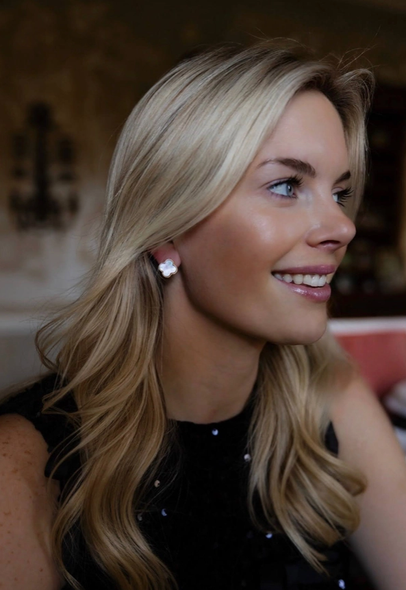 Elle Clover Mother of Pearl Earrings