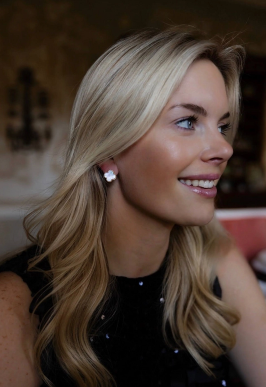 Elle Clover Mother of Pearl Earrings