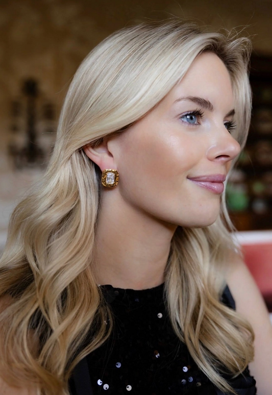 Emilia Large Bezel Earring