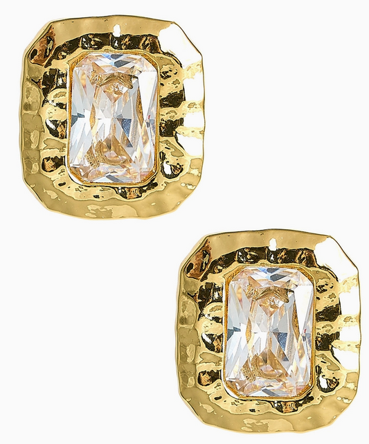 Emilia Large Bezel Earring