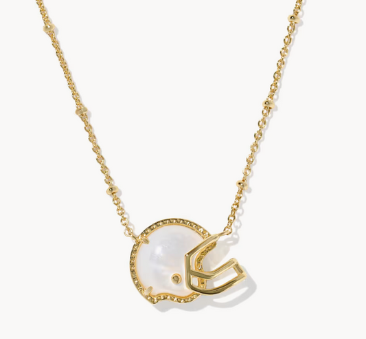 Football Helmet Pendant Necklace