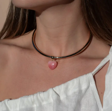 Gemma Pink Opal Bail Charm