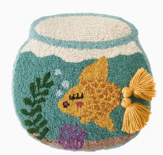 Goldie with Tassels Hook Pillow