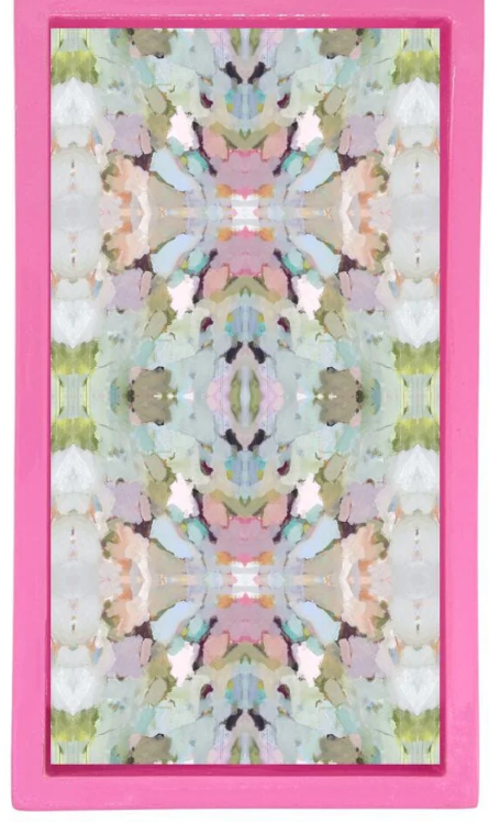 Hot Pink Bamboo Guest Towel Holder