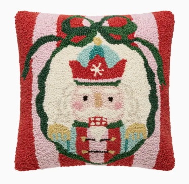 Holiday Frames Nutcracker Hook Pillow