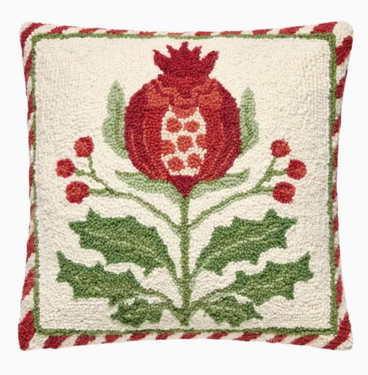 Holiday Mughal Pomegranate Hook Pillow