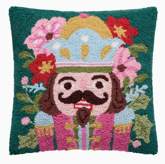 Holiday Nutcracker Hook Pillow