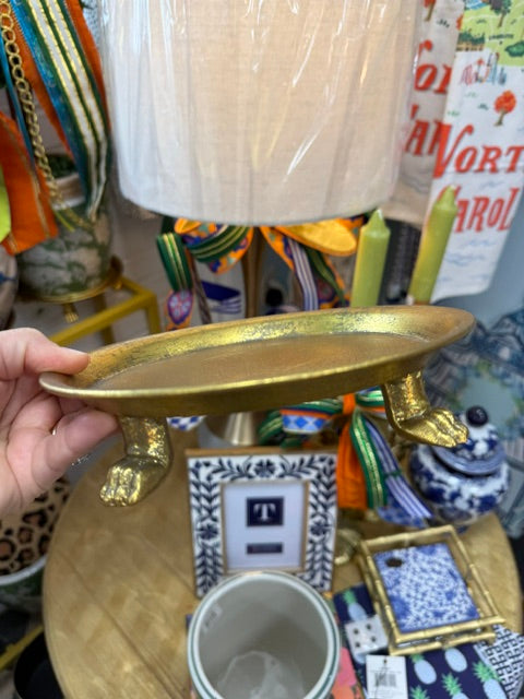 Large Round Claw Foot Dish