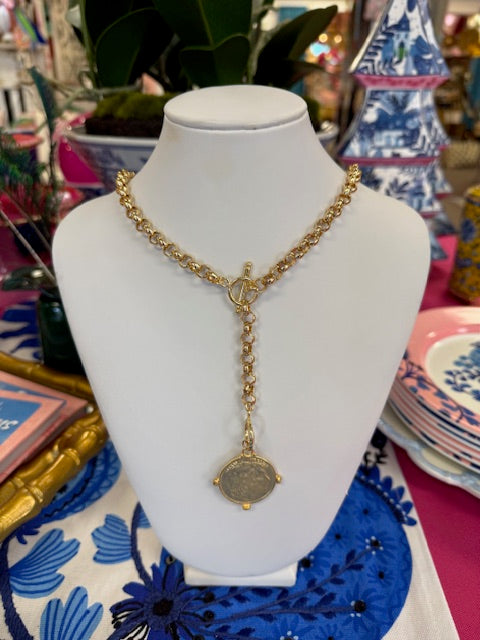 Gold Coin Lariat