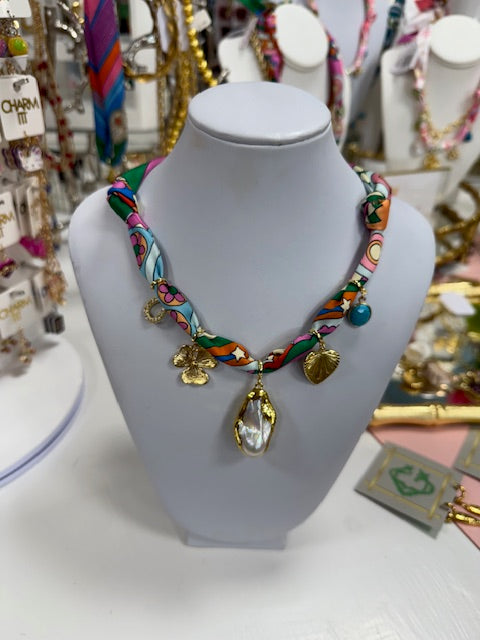 Multi Color 5 Charm Baroque Pearl Twilly