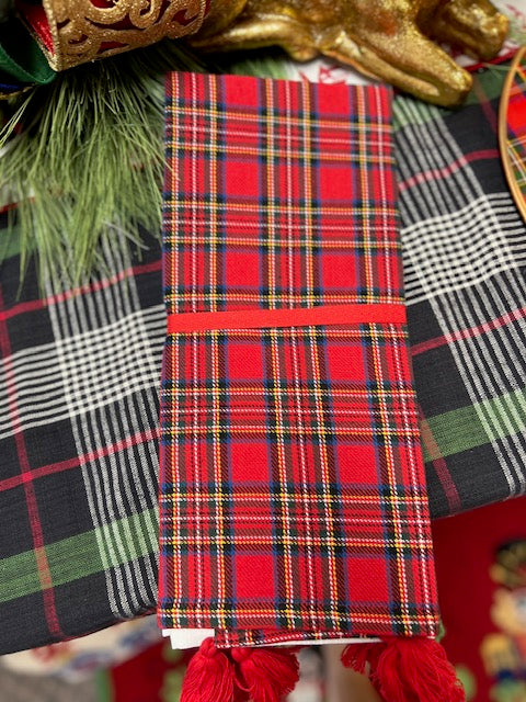 S/2 Tartan Dish Towels