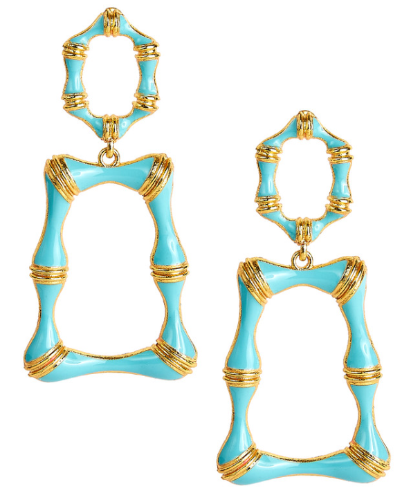 Jordan Enamel Turquoise Earrings
