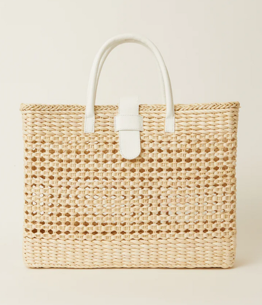 Jules Tote Oversize - Natural White