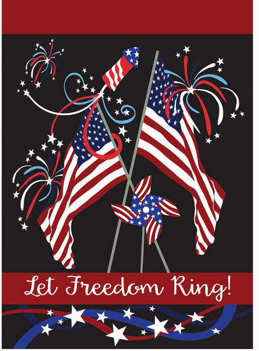 Let Freedom Ring Garden Flag