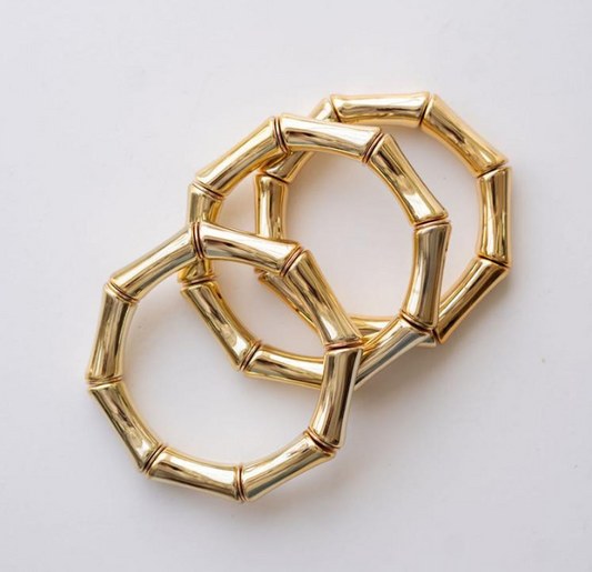 Logan Bamboo Bracelet Gold