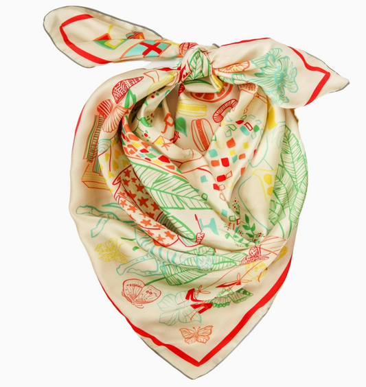 The Lou Pinet Scarf 36"x36"