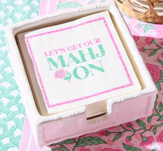 Let's Mahj On Cocktail Napkin