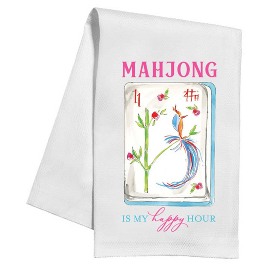 Mahjong is my Happy Hour Kitchen Towel
