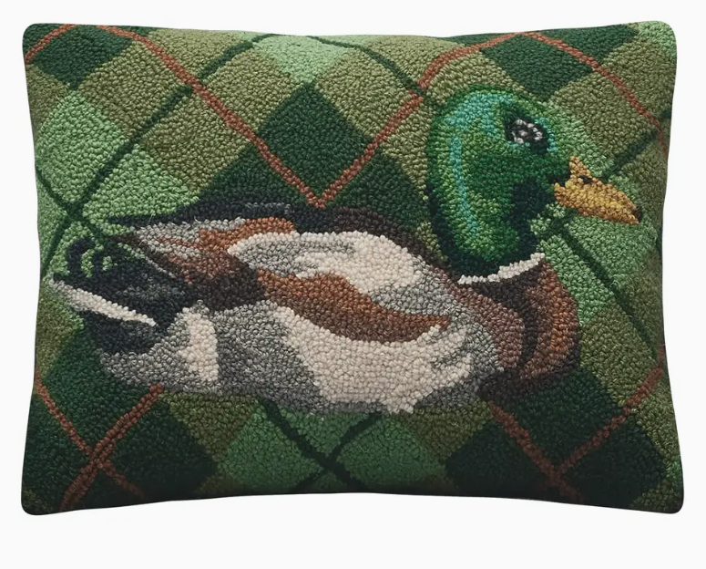 Mallard Plaid Hook Pillow