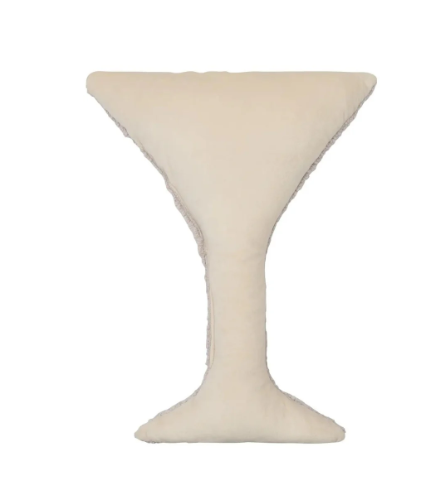 Martini Glass Shaped Hook Pillow