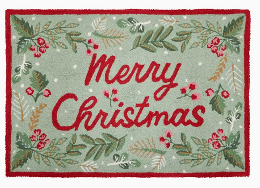 Merry Christmas Hook Rug