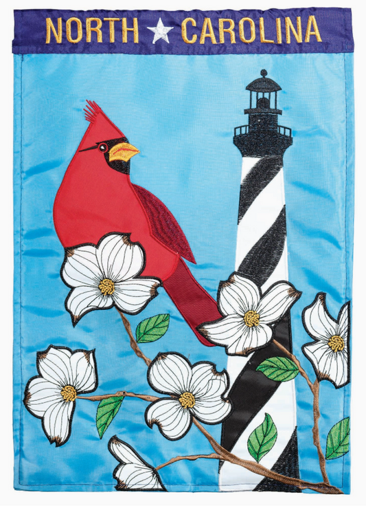 North Carolina Icons Garden Flag