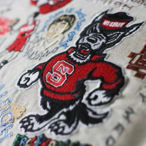 NCSU Embroidered Pillow 16x20