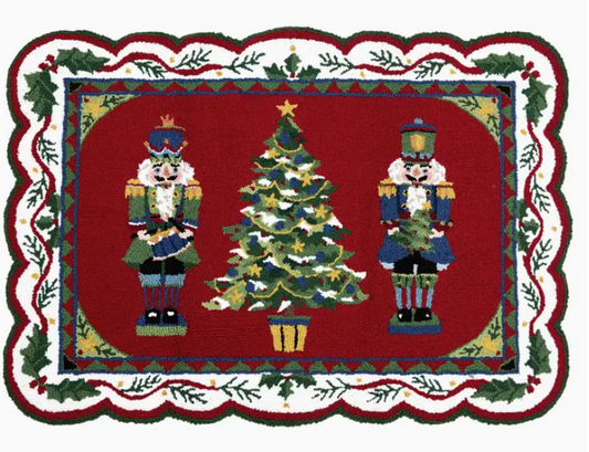 Nutcracker Tree Hook Rug