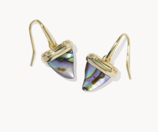 Oleana Pendant Necklace Gold Abalone Shell