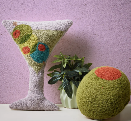 Olive Shaped Hook Pillow