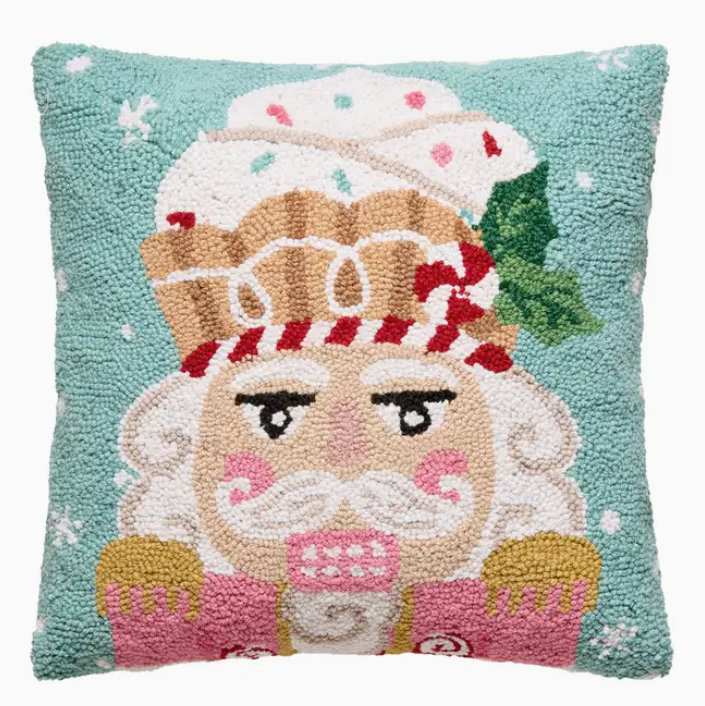 Pink Mint Nutcracker Hook Pillow