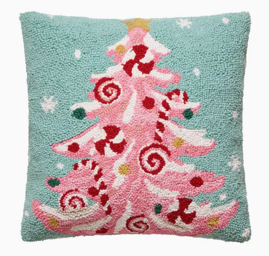 Pink Mint Tree Hook Pillow