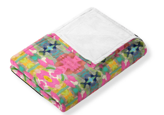 Pink Paradise Fleece Blanket