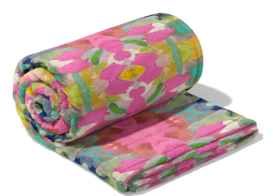 Pink Paradise Fleece Blanket